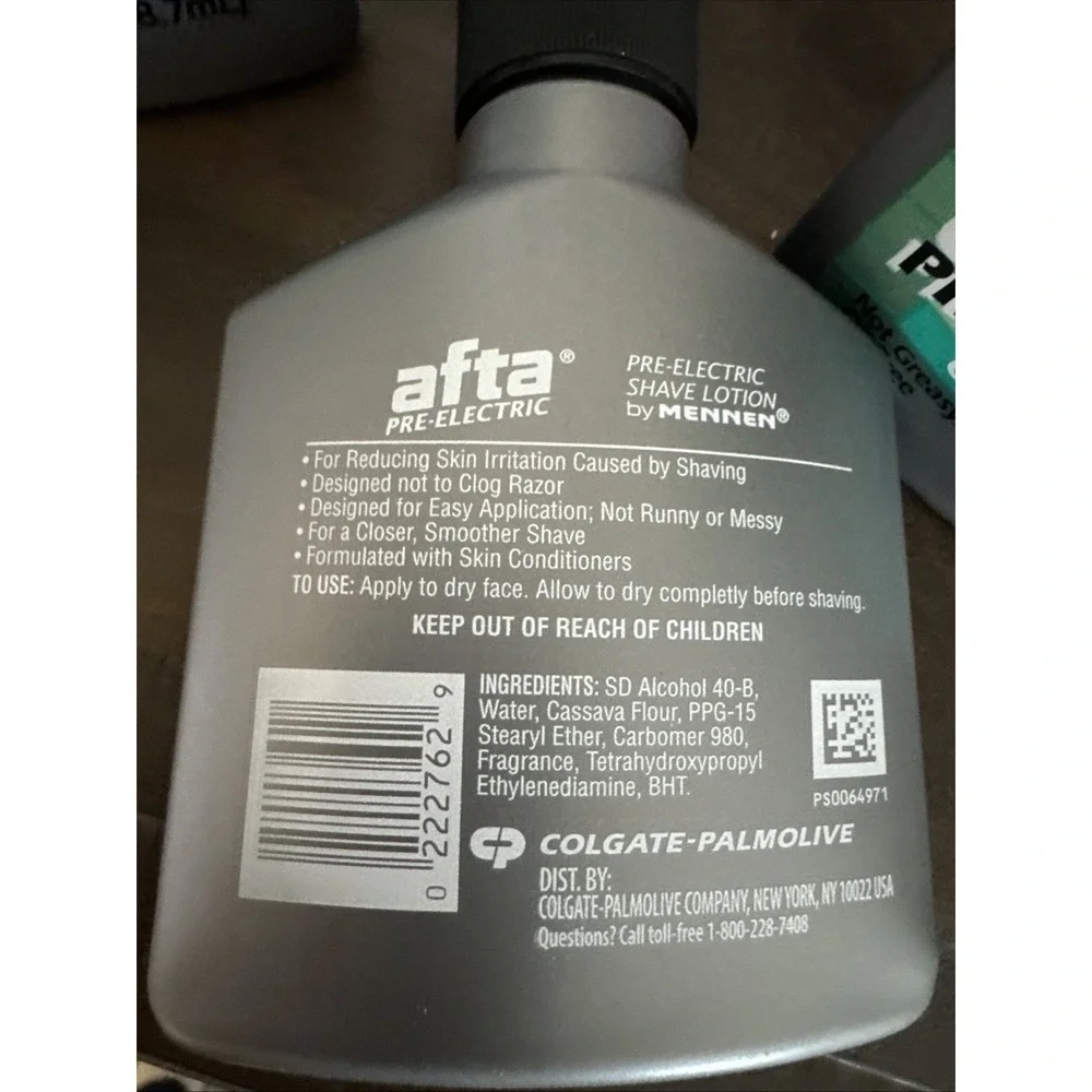3 PACK Afta Pre-Electric Shave Lotion With Skin Conditioners Oil Free, 3 oz